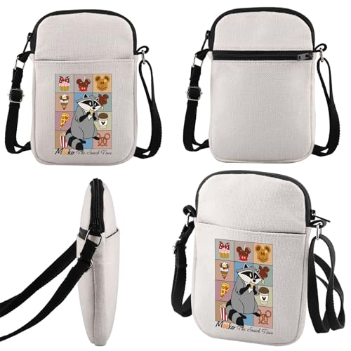 JNIAP Raccoon Gift The Snack Tour Crossbody Bag Magic Kingdom Gift (Me-eko The Snack CB)4