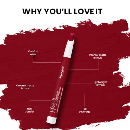 Image of Seven Seas Color Stylo NonTransfer Matte Lipstick | Matte Finish Crayon Lipstick | Waterproof | Long Lasting | Lasts Up to 24 hours(Mocha)