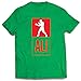 lepni.me T-Shirt pour Hommes Matériel D'entraînement Match de Boxe Vêtements d'exercice et de Fitness (XL Vert Multicolore)