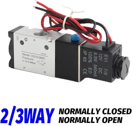 Distributeur pneumatique 3/2 normalement fermé 3V110-06NC de précision - 4