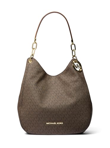Michael Kors Lillie Large Chain Shoulder Bag, Brown/Acorn