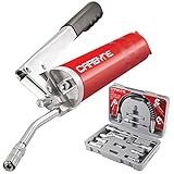 Carbyne Lever Handle Grease Gun and 12 Piece Grease Gun Accessory Set
