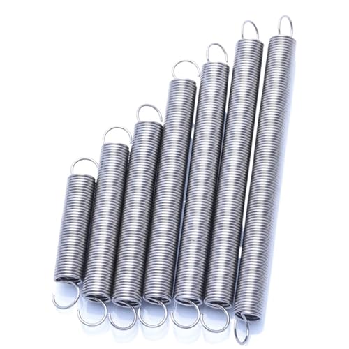 Extension Springs 10 Pcs Stainless Steel Cylindroid Helical Pullback Extension Tension Coil Spring Extended Tension Spring(100mm)
