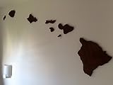 Handcrafted Wooden Hawaiian Island Chain - Wall Art Made with Aloha