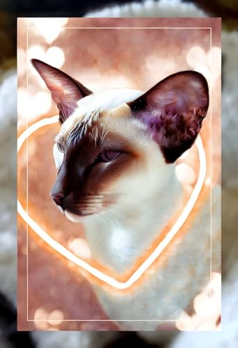 Poster sur toile yeux de chat siamois 58x90 cm SERENDIPITP