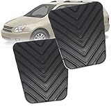✅【Material】: estas almohadillas para pedal de embrague de freno están hechas de caucho termoplástico de grado automotriz, suave, cómodo, resistente al agua y duradero, que protege eficazmente el pedal.