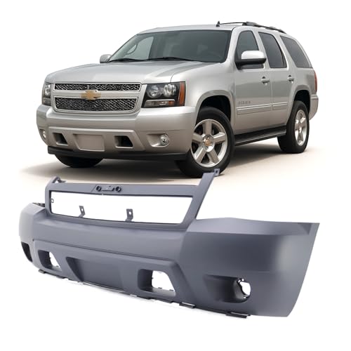 Image of FitParts For Chevrolet Avalanche /Tahoe 2007-2014 Front Bumper Cover | Primed, With Fog Light Holes, Fits Chevrolet Avalanche Suburban Tahoe, Ready to Paint, OEM 25814570, GM1000817