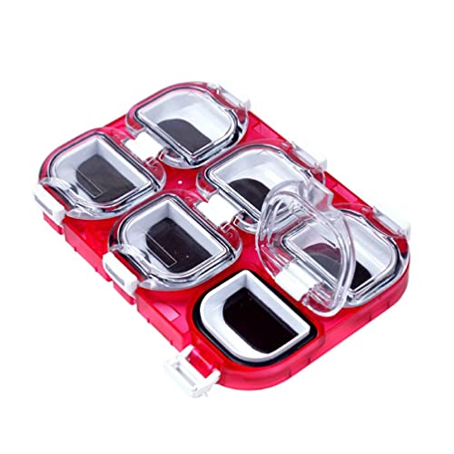 Techinal Single-Sided 6 Compartments Fishing Tackle Hooks Box Baits Storage Box Fishing Accessories Storage Case Fishing Hook Container Fishing Tackle Box Fishing Hook Box Hook #TOP5