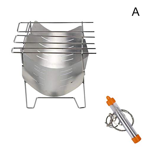 Poêle à bois en acier inoxydable durable pour barbecue nomade - 4