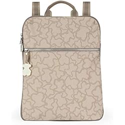 Maletin Ejecutivo Mujer Tous TOUS Mochila Kaos Nylon en Color Piedra