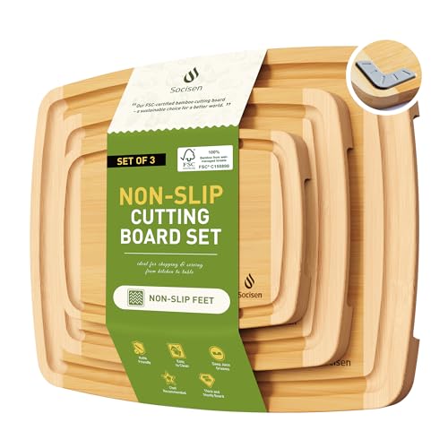 Juego de tablas para picar de bambú 3 piezas miniatura 1