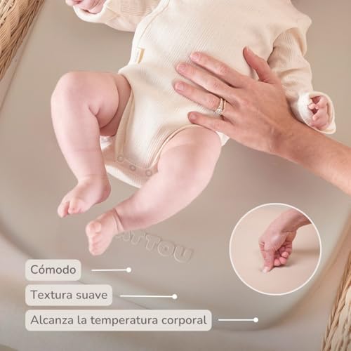 Miniatura 4 de Nattou Cambiador De Suave Espuma De Pu, Lavable, Aprox. 50 X 70 Cm, Softy, Color Arcilla