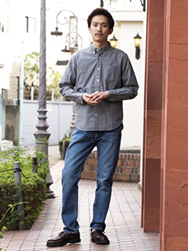 BEAMSHEART『コーヒー刺繍ボタンダウンネルシャツ』