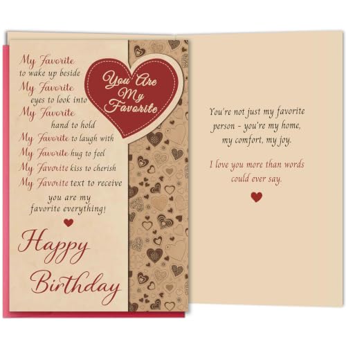 Yiwansin Favorite Everything Love Card