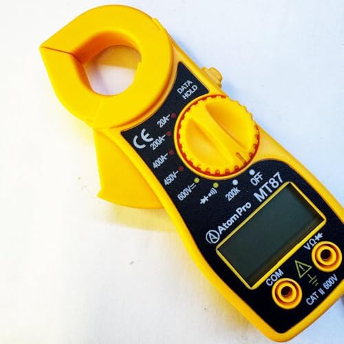 Image of Portable LCD Digital Clamp Ampere AC DC Voltage Multi Meter Current OHM Tester (NL-VAC3-57YS), Corded Electric, 1 Piece