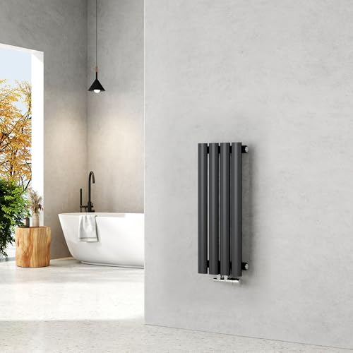 Radiateur petit format EMKE chauffage central vertical anthracite 177W - 3