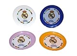  Set de 4 platos de plástico del Real Madrid C.F.