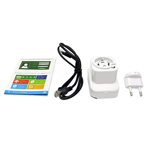 Ajcoflt Extensor de alcance WiFi 300 Mbps Repetidor rápido sem fio de 2,4 GHz Amplificador de sinal