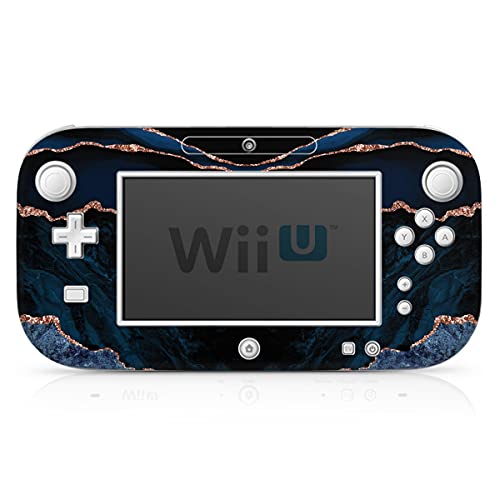 Autocollant Wii U Gamepad pour sublimer votre espace de jeu - Style marbre noir étincelant