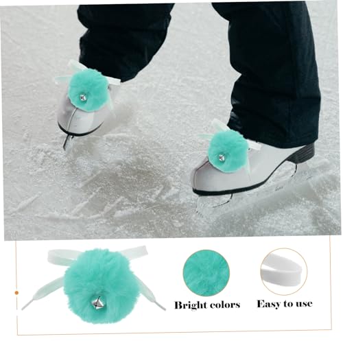 BRIGHTFUFU 2 Unidades Bola de pelo de skate pompons decorativos de patins coelho de rolo decoração c