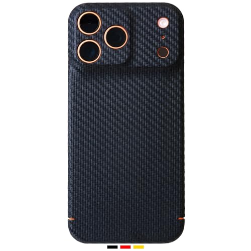 FILONO Carbon Hülle für iPhone 17 Pro Max Ultra dünn | Made in Germany | mit Kamera-Schutz kompatibel mit MagSafe | Carbon Case