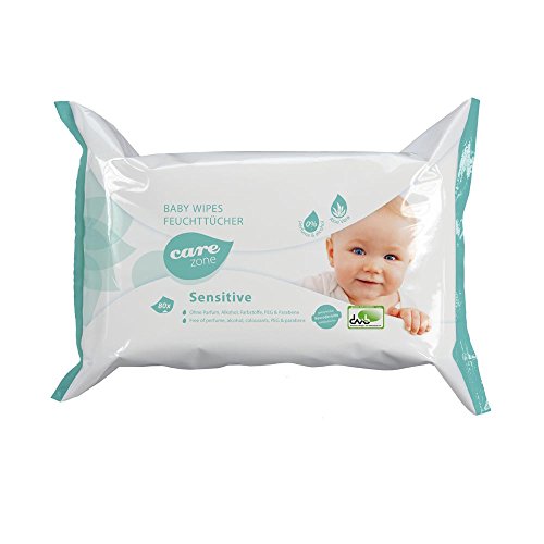 80 Care Zone Babywipes Sensitive, Babyfeuchttücher, Babytücher Cover