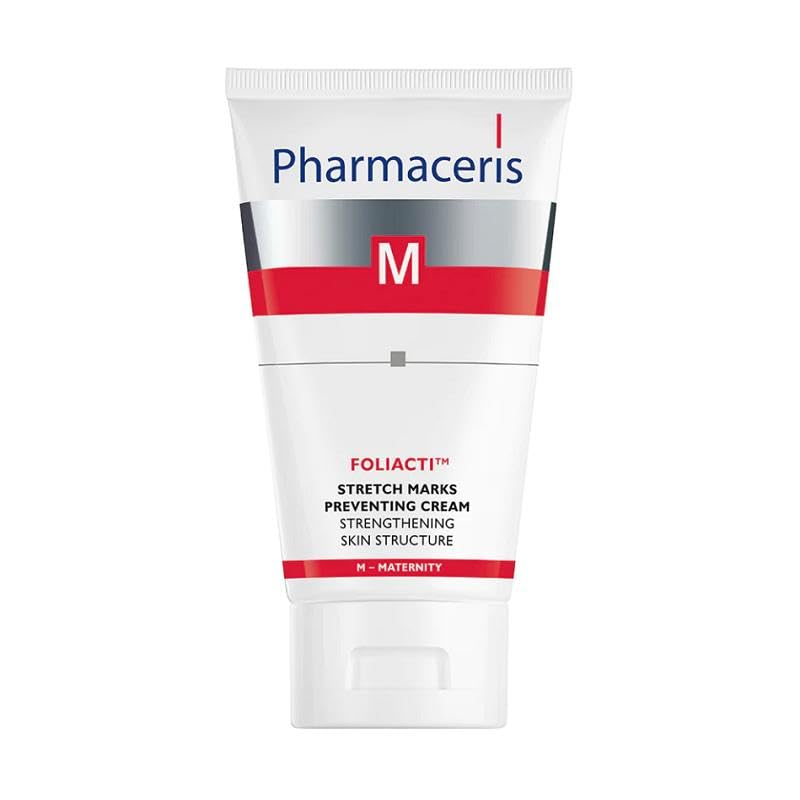 PharmacerisM Foliacti Stretch Marks Cream, 150 Ml – For Strengthning Skin Structure, Elasticity And Skin Firmness, With Blend Of Folic Acid, Phyto-Complex, Cottonseed Oil, And Vitamin E