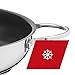 Silit Calabria Serving/Frying Pan Induction 32 cm Stainless Steel Coated Stainless Steel Handle Oven Safe for Gentle Roasting