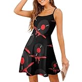 Material cómodo: este vestido de verano para mujer está hecho de tela de mezcla de poliéster suave con un poco de elasticidad para un ajuste cómodo. La tela ligera y los tirantes delgados ajustables garantizan una caída que te permite llevarlo como quieras