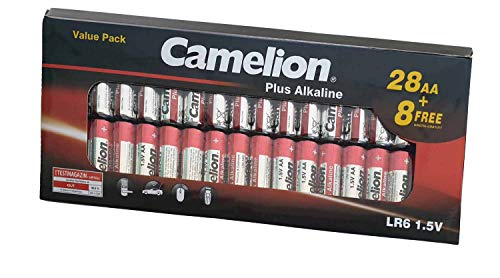 Camelion 11028806 - Batterien Plus Alkaline AA / LR6, 10 Stück, Kapazität 2700 mAh, leistungsstarke Einwegbatterien für elektronische Geräte zur optimalen Energieversorgung