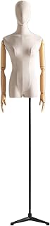Female Mannequin Torso, Female Mannequin Body, Clothing Store Model Props with Head Arms, Dress Form with Metal for Window Display
