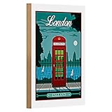 Panneau en bois MDF robuste de 1 cm avec vernis de protection des deux côtés pour plus de durabilité. Livré avec un kit de suspension et 2 chevilles en bois pour le poser.