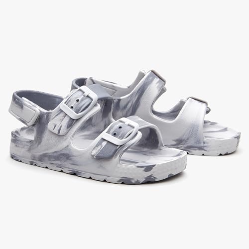 Image of EasyStar Boys and Girls Lightweight Dual-Adjustable Sandal Buckles With Hook and Loop Heel Closure