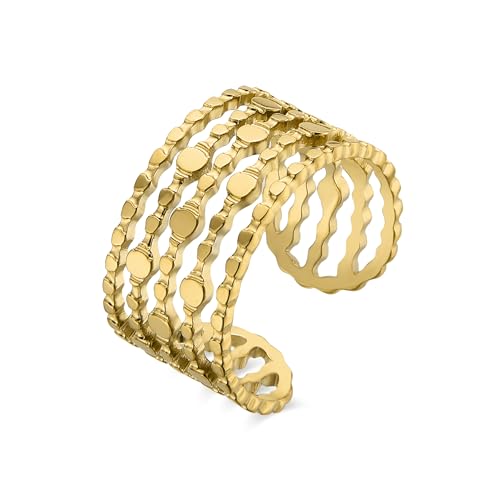 LUXENTER Anillo acabado en oro amarillo de 18K - Zaie