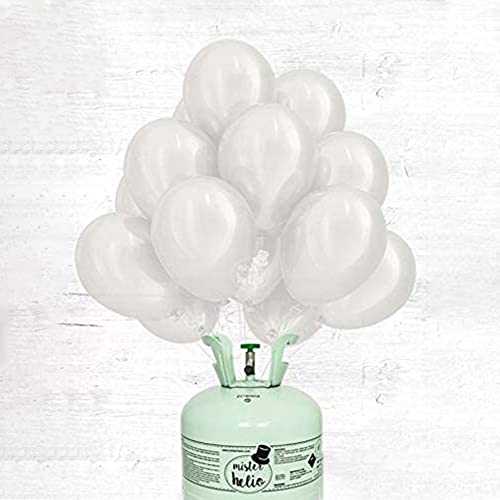 Bombona de Helio Mister Helio + Globos látex Perla