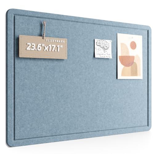 Fluxynara Felt Bulletin Board, 23.6"x17.1", Coastal Haze