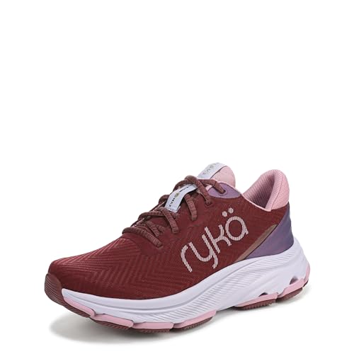 Ryka Womens Devotion X Max RS Walking Shoes Windsor Red Mesh Fabric 9.5 M