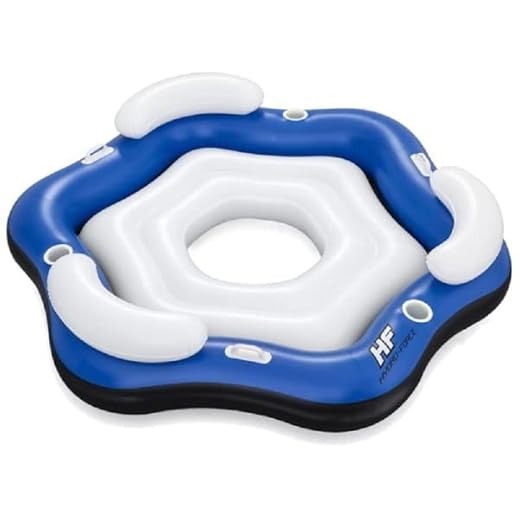 Trade Shop - Isla Flotante Para 3 Personas 191 X 178 Cm Con Portavasos Y Asas 43111 -