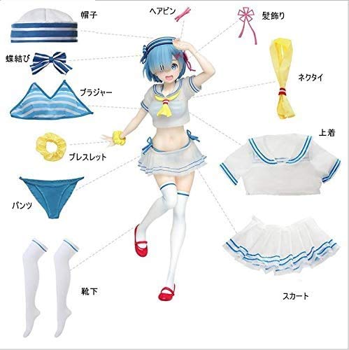 Amazon.co.jp: レム セーラー服 Re:ゼロから始める異世界生活 コスプレ