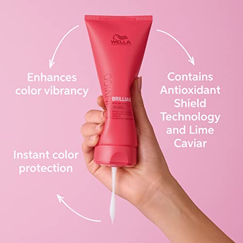 Wella Professionals Invigo Brilliance Shampoo & Conditioner Set, Color Protection & Color Vibrancy For Fine/Normal Hair, Retail Sizes #TOP4