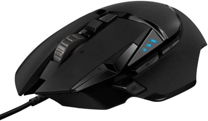 Gaming Mouse with 25K Sensor, 25600 DPI, RGB Lighting, 11 Programmable Buttons, Adjustable Weights