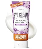 LilyAna Naturals Eye Cream for Dark Circles and Puffiness, Under Eye Cream for Wrinkles and Bags, Anti Aging - helps Improve Dryness; for Sensitive Skin - 1.7 oz - Made in USA