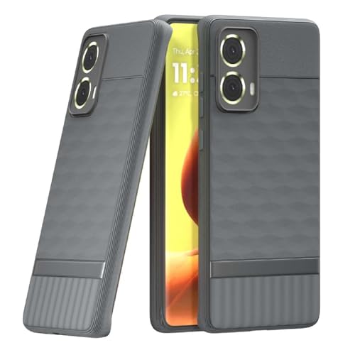 Image of Shockproof Case for Motorola Moto G85 5G | Full Camera Protection | TPU Flexible Back Cover for Motorola Moto G85 5G (Graphite Grey)