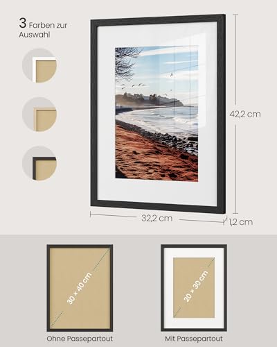 SONGMICS Bilderrahmen 30 x 40 cm, Fotocollage, 6er Set – Ansicht 5