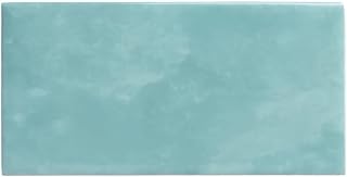 Tenedos Ocean Mist 3x6 Glossy Ceramic Subway Wall Tile – Backsplash, Kit...