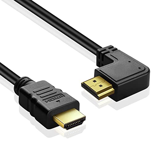 Cable HDMI acodado 4K de 2 metros para conectar televisores pegados a la pared sin dañar puertos 2