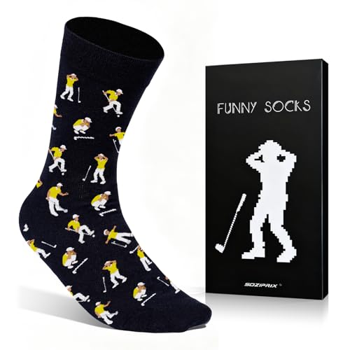 Soziprix Funny Golf Socks for Men | Hilarious Gifts for