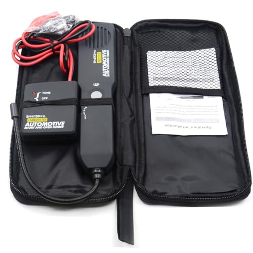 Wire Tracer Electrical Reliable Circuit Tracer Easy to Use Automotive Electrical Open and Short Finder Circuit Tester DC 6-42V for Car..(Black)