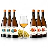 Vino Naranja, Uva Blanca Garnacha, Macabeo, Sumoll, Merseguera, Vino Seco, Aroma Afrutado [PACK 6] Pescado Carne Marisco Queso, Crianza Ánfora Damajuana, Agricultura Eco, ATÁVIKO2 + HOLÍSTIKO2