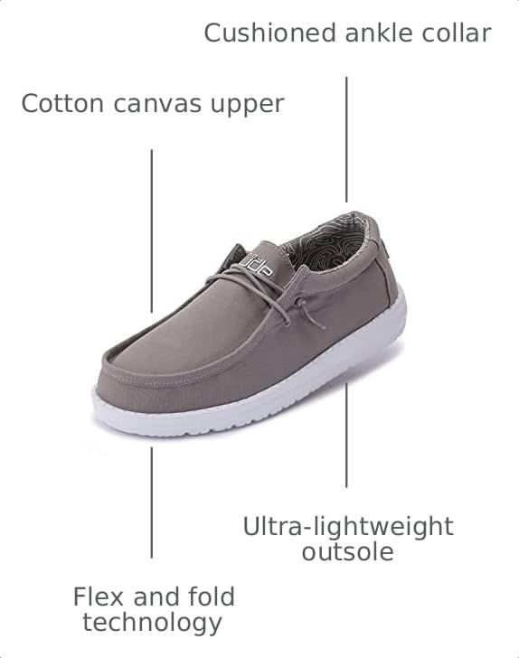 Image of HEYDUDE Boy's Wally Youth Multiple Colors | Boy's Shoes | Boy's Lace Up Loafers | Comfortable & Light-Weight